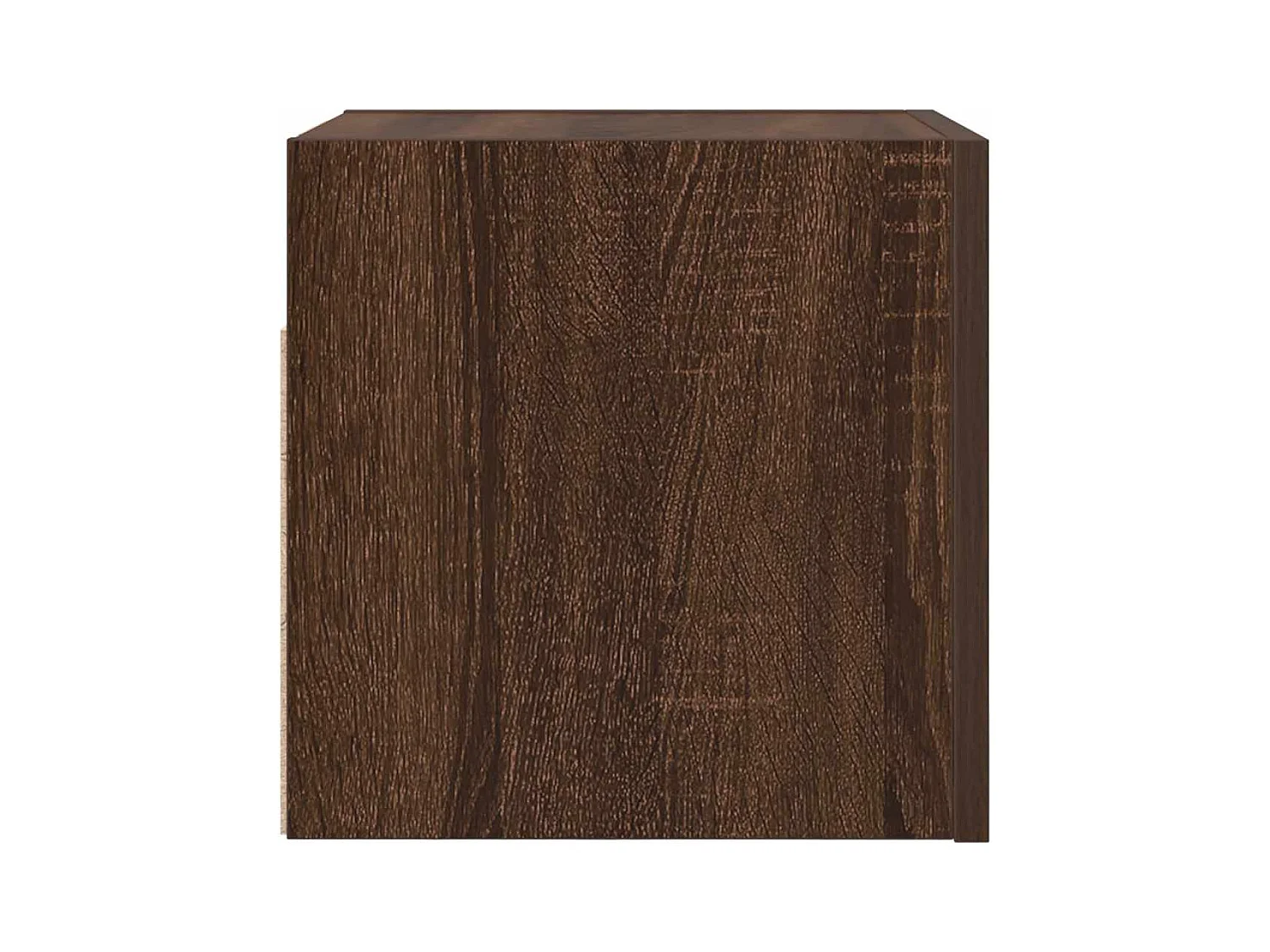 Mueble TV de pared estante multimedia para televisión buffet de televisión comedor salón dormitorio 2 piezas roble 30,5 x 30 x 30 cm marrón 02_0028965