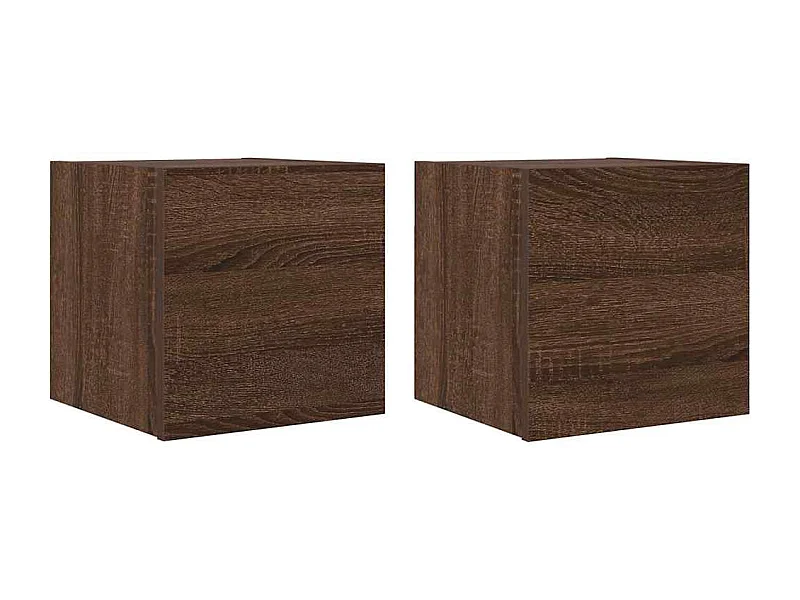 Meubles TV muraux multimédia marron 30.5 x 30 x 30 cm 02_0028965