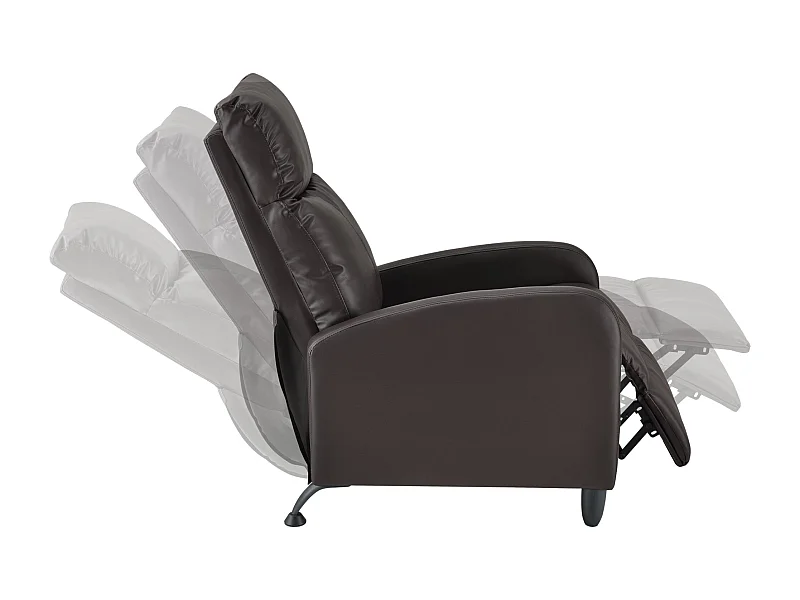 Fauteuil relaxant avec dossier marron 60 x 92 x 102 cm 03_0005211