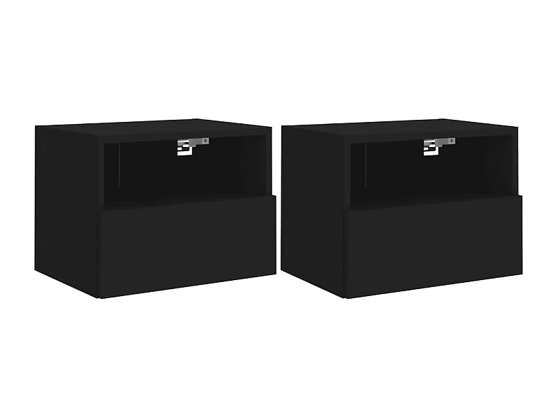 Meubles TV muraux multimédia bois marron 40 x 30 x 30 cm 02_0028907