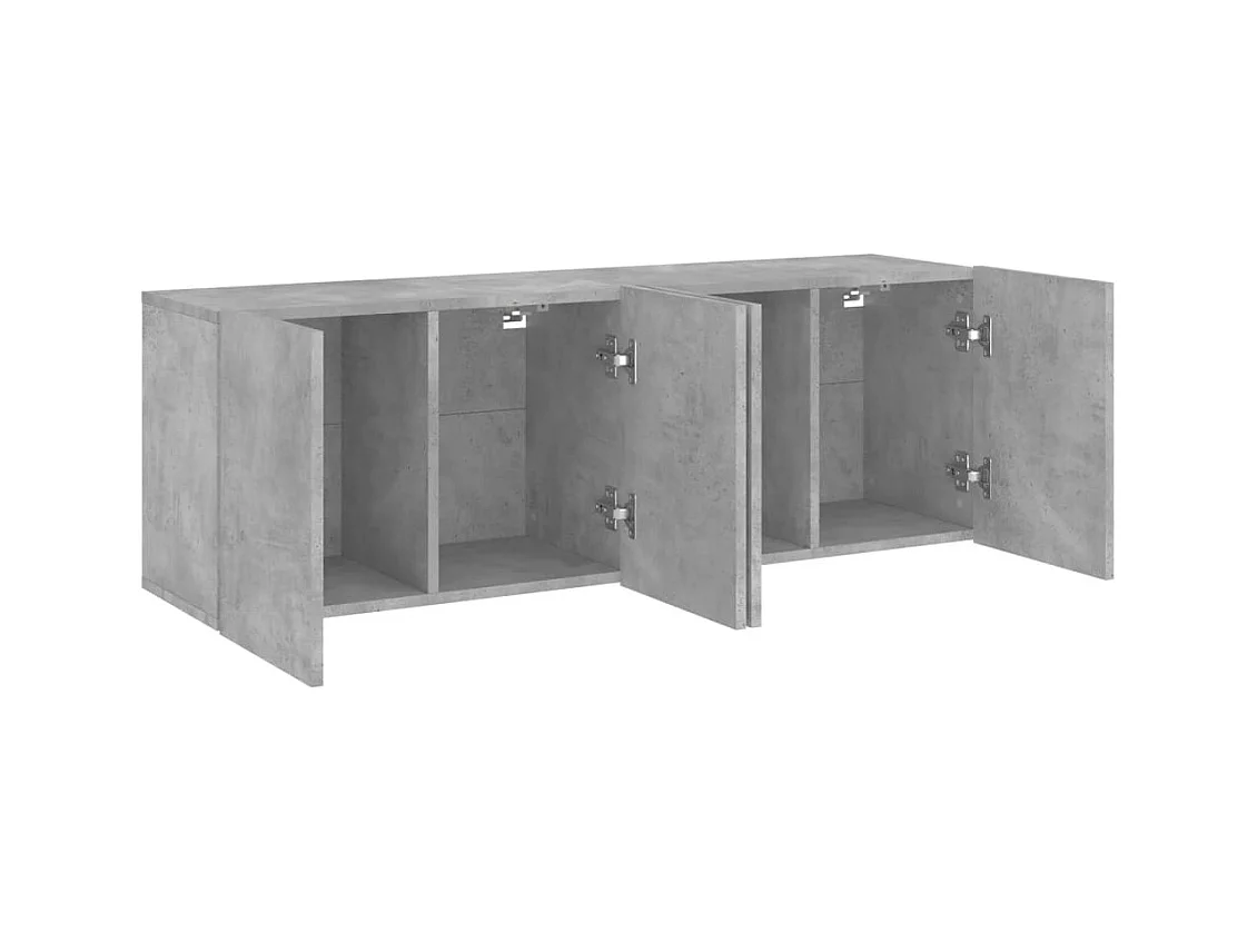 Meubles TV muraux multimédia grise 60 x 30 x 41 cm 02_0028928