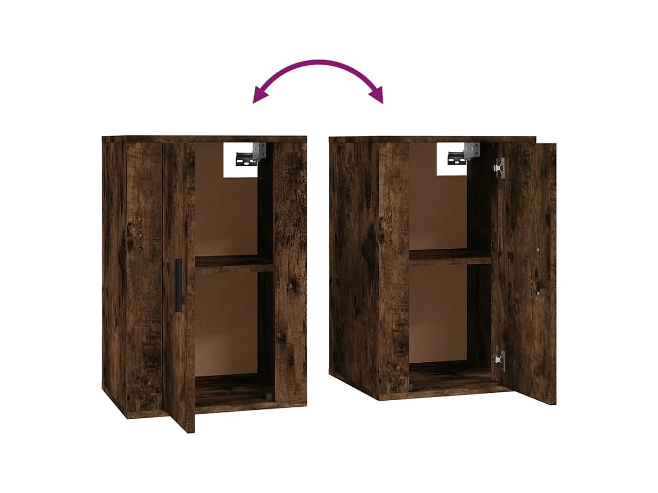 Meubles TV muraux multimédia marron 40 x 34.5 x 60 cm 02_0028983