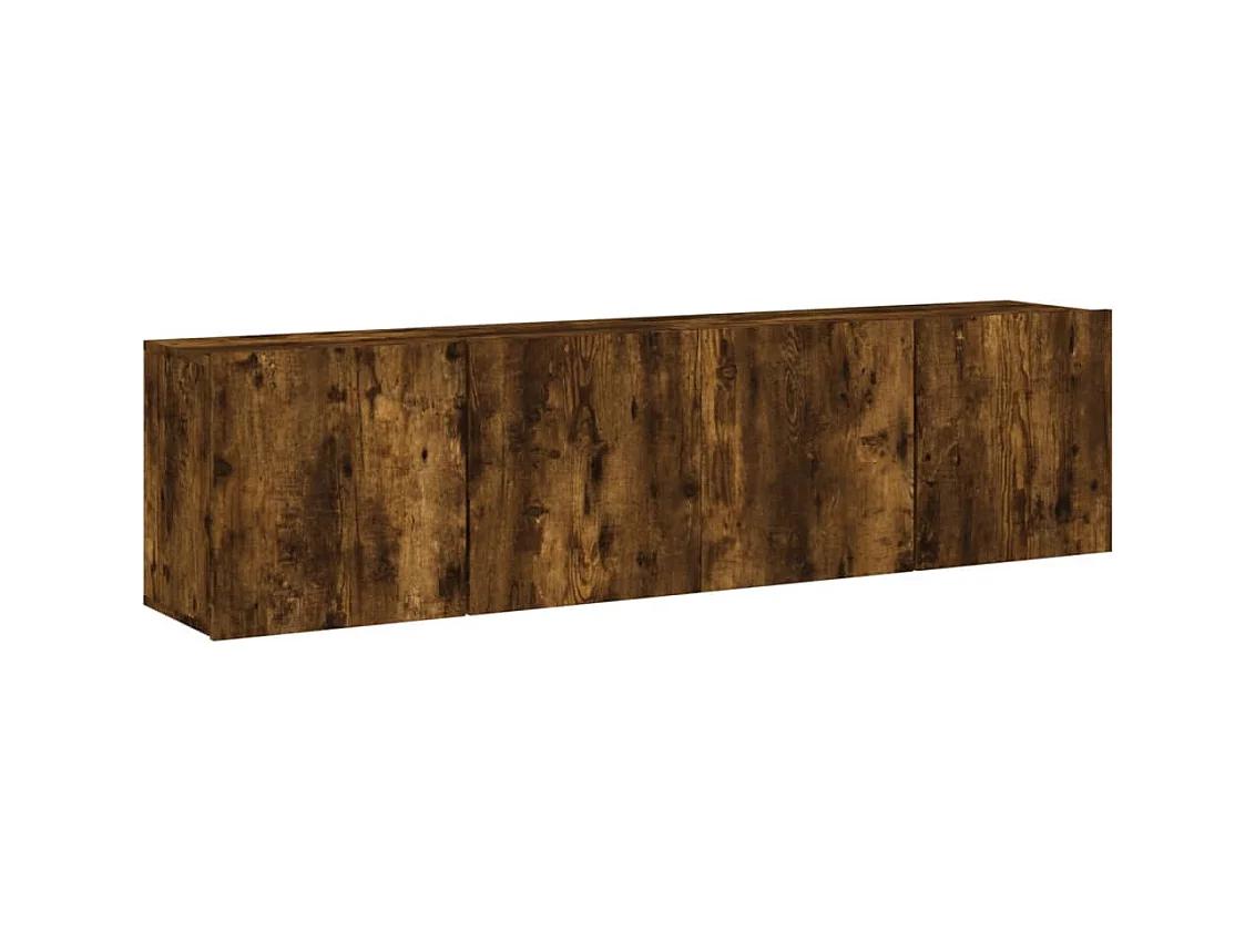 Meubles TV muraux multimédia marron 80 x 30 x 41 cm 02_0028990