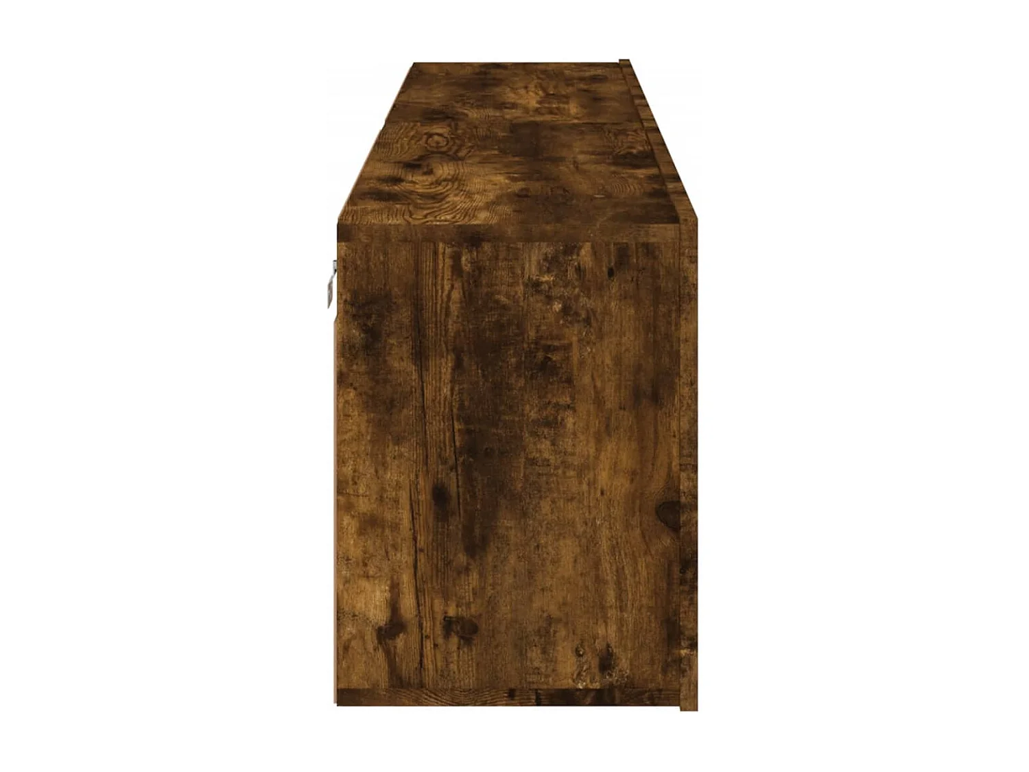 Mueble TV multimedia de pared estante para televisión buffet para televisión comedor salón dormitorio 2 piezas roble ahumado 80 x 30 x 41 cm marrón 02_0028990