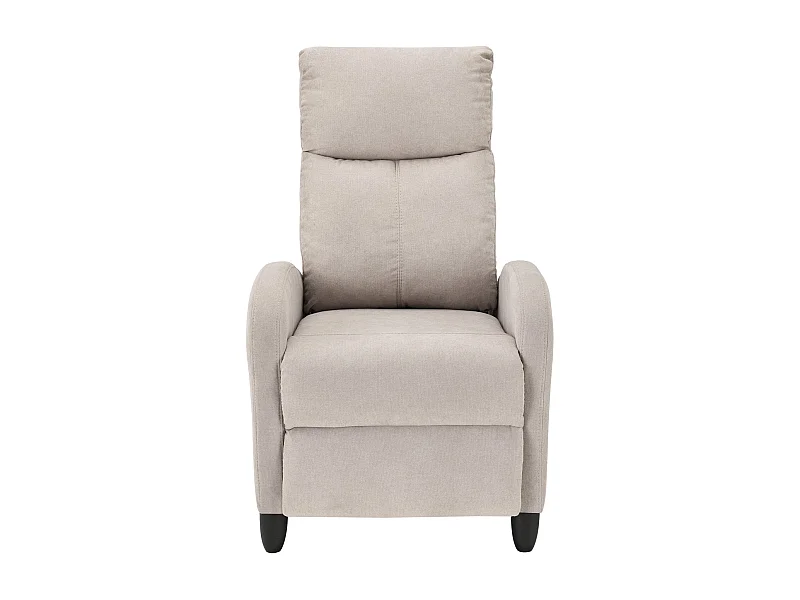 Poltrona relax con schienale reclinabile e poggiapiedi rivestimento tessile 102 cm marrone 03_0005215