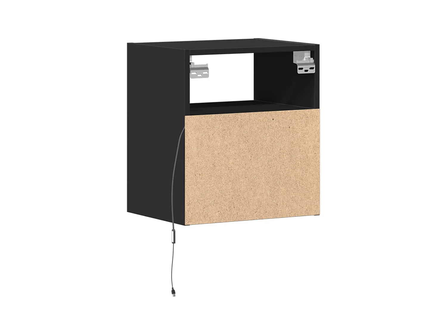 Meubles TV muraux multimédia noire 41 x 31 x 45 cm 02_0029107