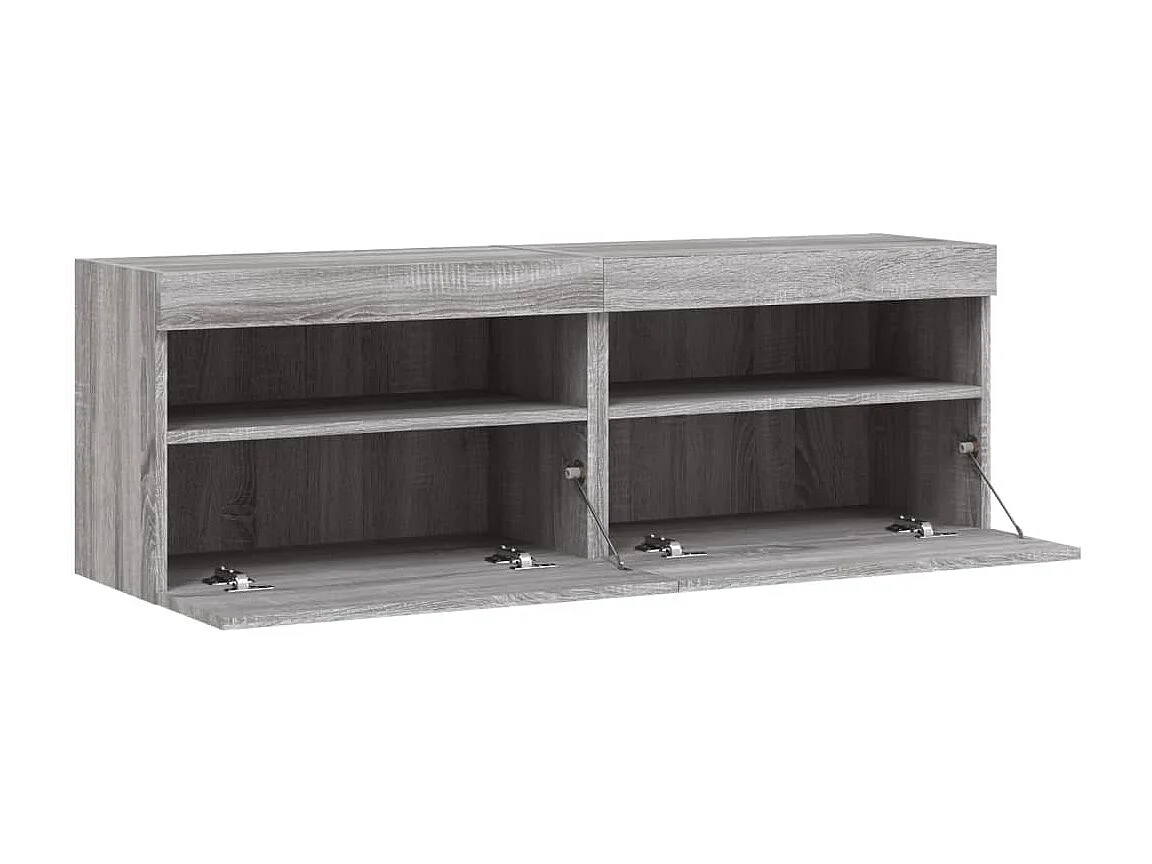 Meubles TV muraux multimédia grise 60 x 30 x 40 cm 02_0029152