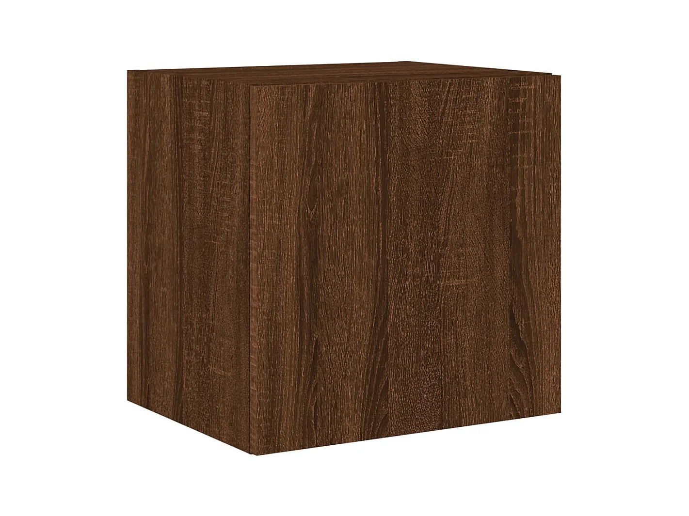 Mobile TV da parete scaffale multimediale credenza TV sala da pranzo soggiorno camera da letto luci LED 2 pezzi rovere 40,5 x 35 x 40 cm marrone 02_0029162