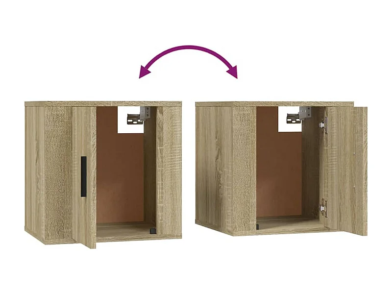 Meubles TV muraux multimédia marron 40 x 34.5 x 40 cm 02_0028994