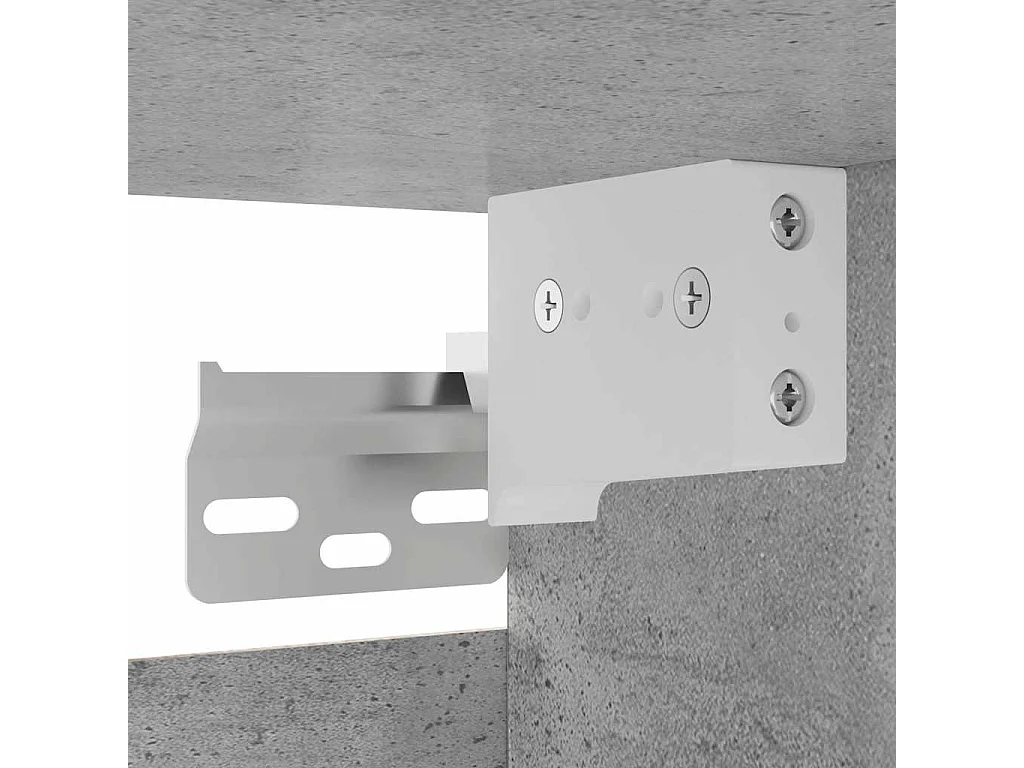 Móveis de TV de parede prateleira de televisão multimídia televisão buffet sala de jantar sala de estar quarto 2 peças 30,5 x 30 x 30 cm cinza 02_0028904