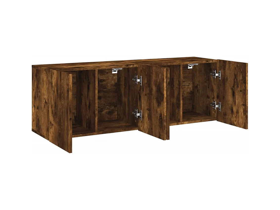 Meubles TV muraux multimédia marron 60 x 30 x 41 cm 02_0028988