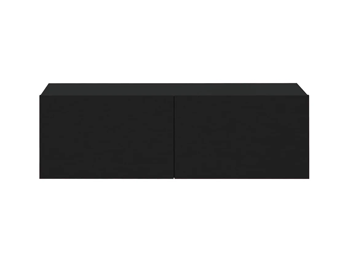 Meubles TV muraux multimédia bois marron 100 x 30 x 30 cm 02_0028899