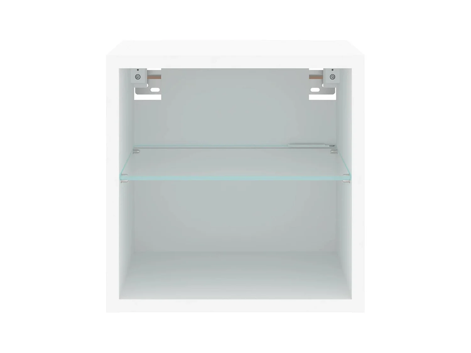 Móveis de parede para TV estante multimídia televisão aparador TV sala de jantar sala de estar quarto com luzes LED 2 peças 30 x 28,5 x 30 cm branco 02_0029093