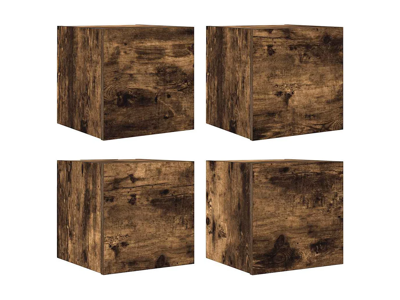 Meubles TV muraux multimédia marron 30.5 x 30 x 30 cm 02_0029078