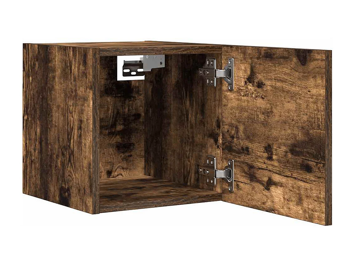 Meubles TV muraux multimédia marron 30.5 x 30 x 30 cm 02_0029078