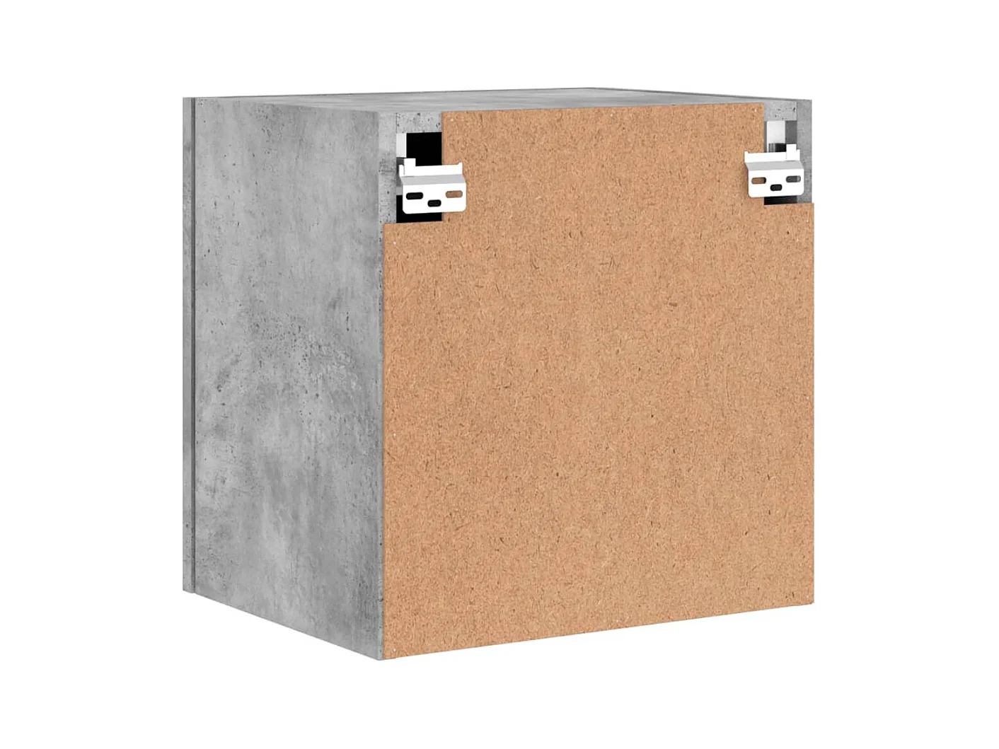 Mueble de TV de pared estante de televisión multimedia buffet de televisión comedor salón dormitorio 2 piezas 40,5 x 30 x 40 cm madera contrachapada gris 02_0028917