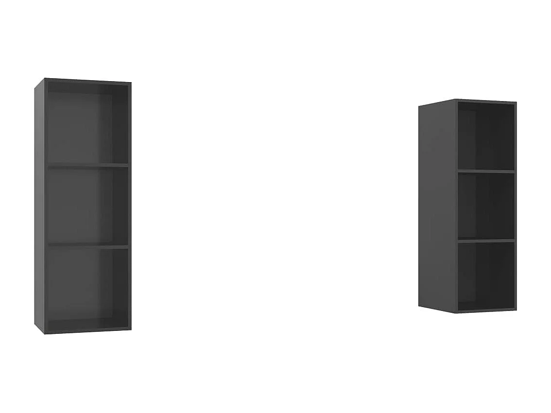 Meubles TV muraux multimédia bois marron 37 x 37 x 107 cm 02_0028959