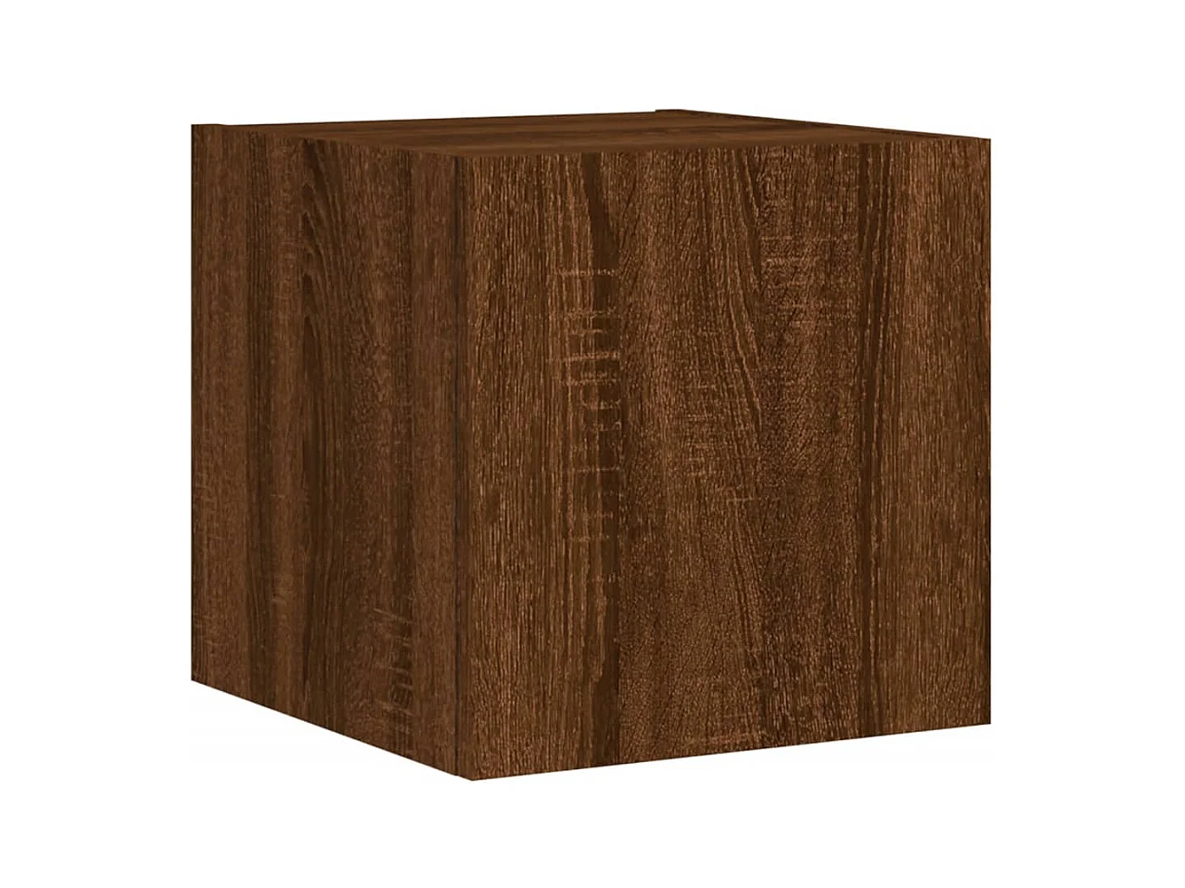 Mobile TV da parete scaffale multimediale credenza TV sala da pranzo soggiorno camera da letto luci LED 2 pezzi rovere 30,5 x 35 x 30 cm marrone 02_0029158