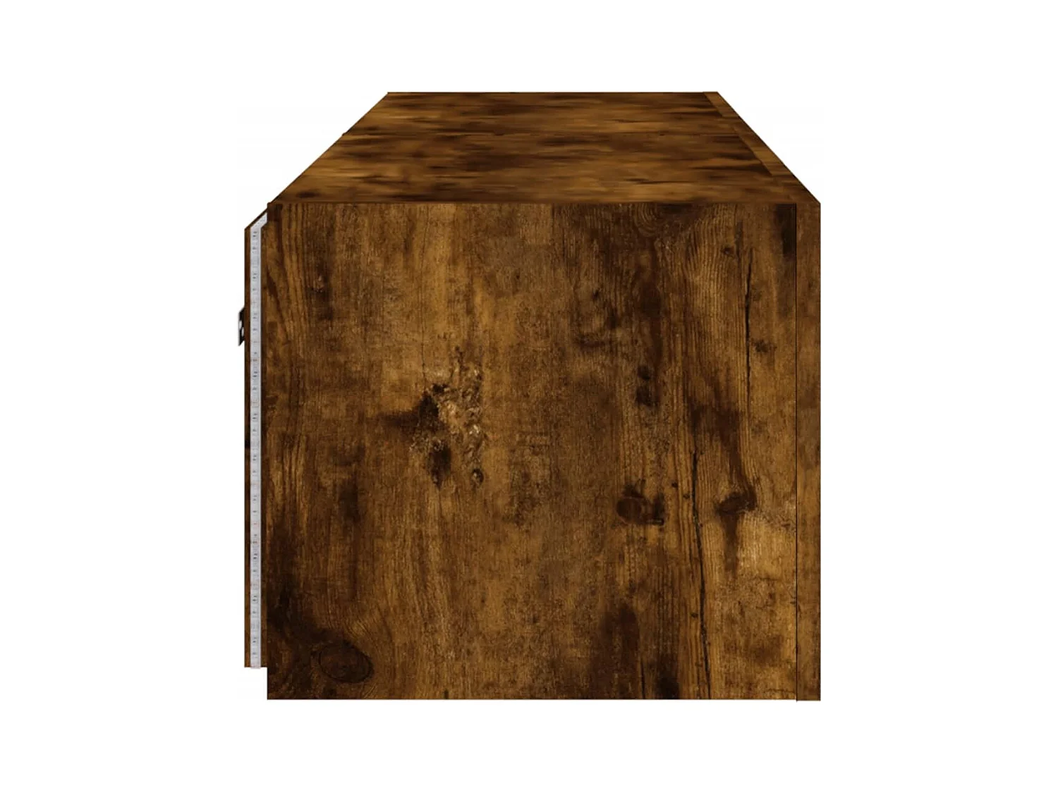 Mueble de TV de pared estante multimedia aparador de televisión TV comedor salón dormitorio y luces LED 2 piezas roble ahumado 80 x 35 x 31 cm marrón 02_0029146