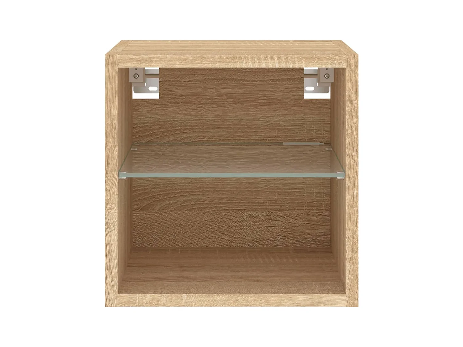 Mobile TV da parete scaffale multimediale credenza TV sala da pranzo soggiorno camera da letto luci LED 2 pezzi rovere Sonoma 30 x 28,5 x 30 cm marrone 02_0029170