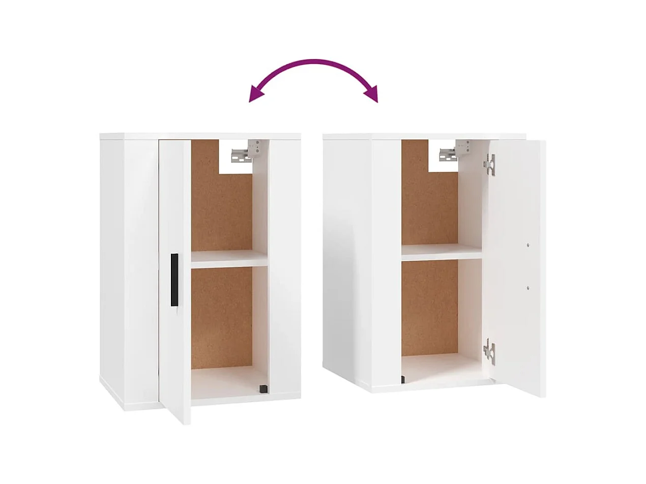 Meubles TV muraux multimédia blanc 40 x 34.5 x 60 cm 02_0028912