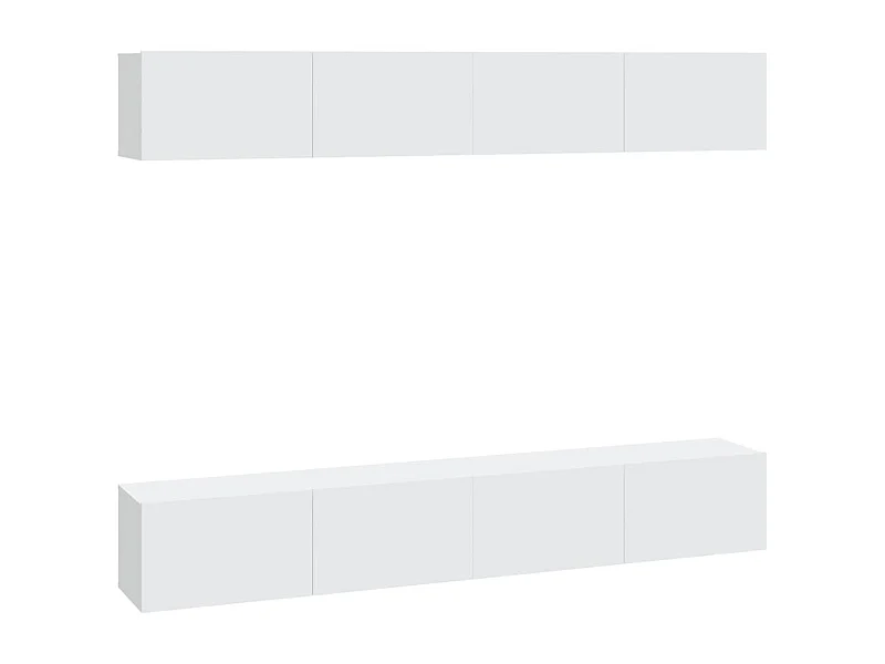 Meubles TV muraux multimédia blanc 100 x 30 x 30 cm 02_0029052