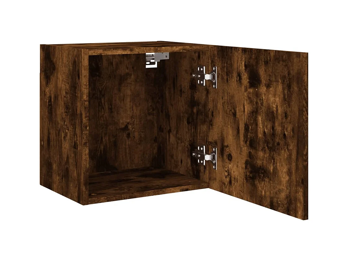 Meubles TV muraux multimédia bois marron 40.5 x 30 x 40 cm 02_0028984