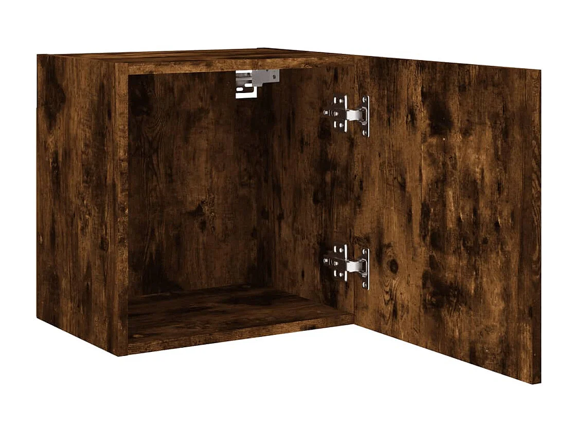 Meubles TV muraux multimédia bois marron 40.5 x 30 x 40 cm 02_0028984