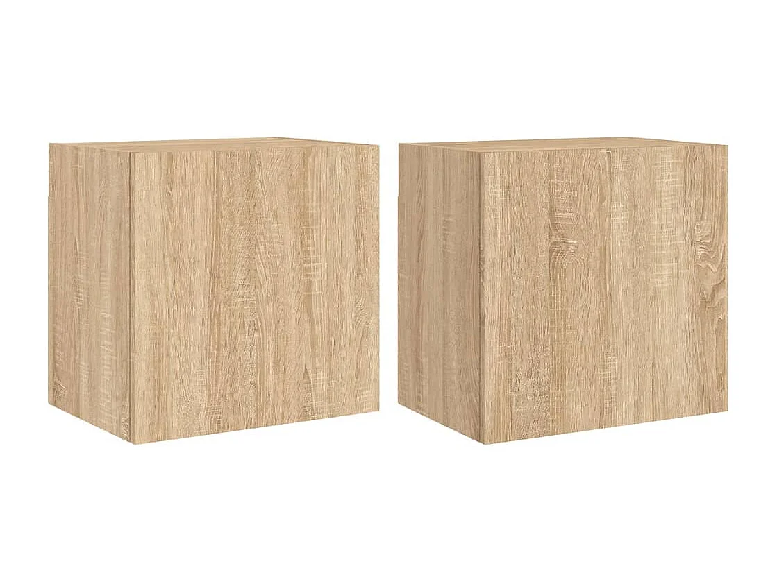 Meubles TV muraux multimédia marron 40.5 x 30 x 40 cm 02_0028996