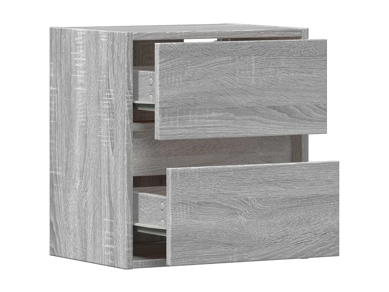 Mueble TV de pared estantería multimedia aparador TV TV comedor salón dormitorio y luces LED 2 piezas sonoma 41 x 31 x 45 cm gris 02_0029124