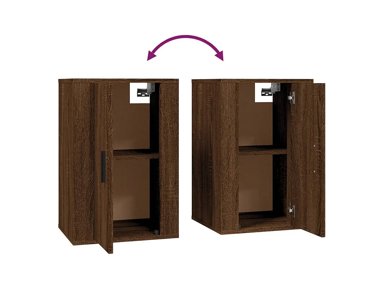 Meubles TV muraux multimédia marron 40 x 34.5 x 60 cm 02_0028968