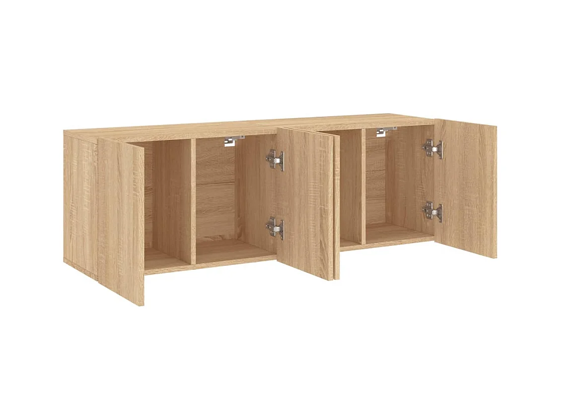 Meubles TV muraux multimédia marron 60 x 30 x 41 cm 02_0029000