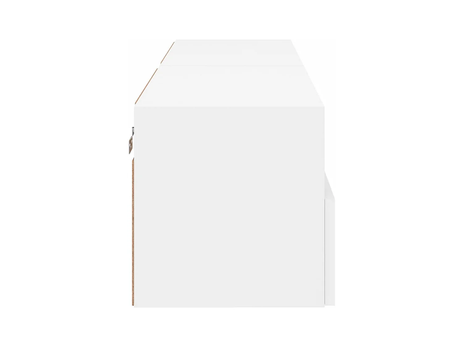 Meubles TV muraux multimédia bois blanc 60 x 30 x 30 cm 02_0028924