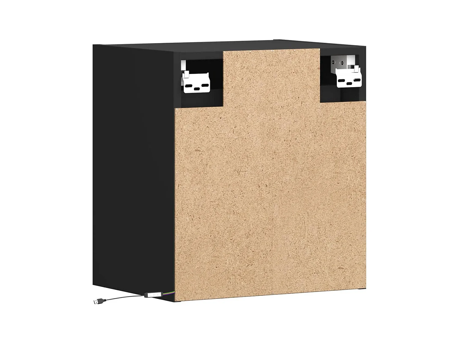 Meubles TV muraux multimédia noire 41 x 31 x 45 cm 02_0029108