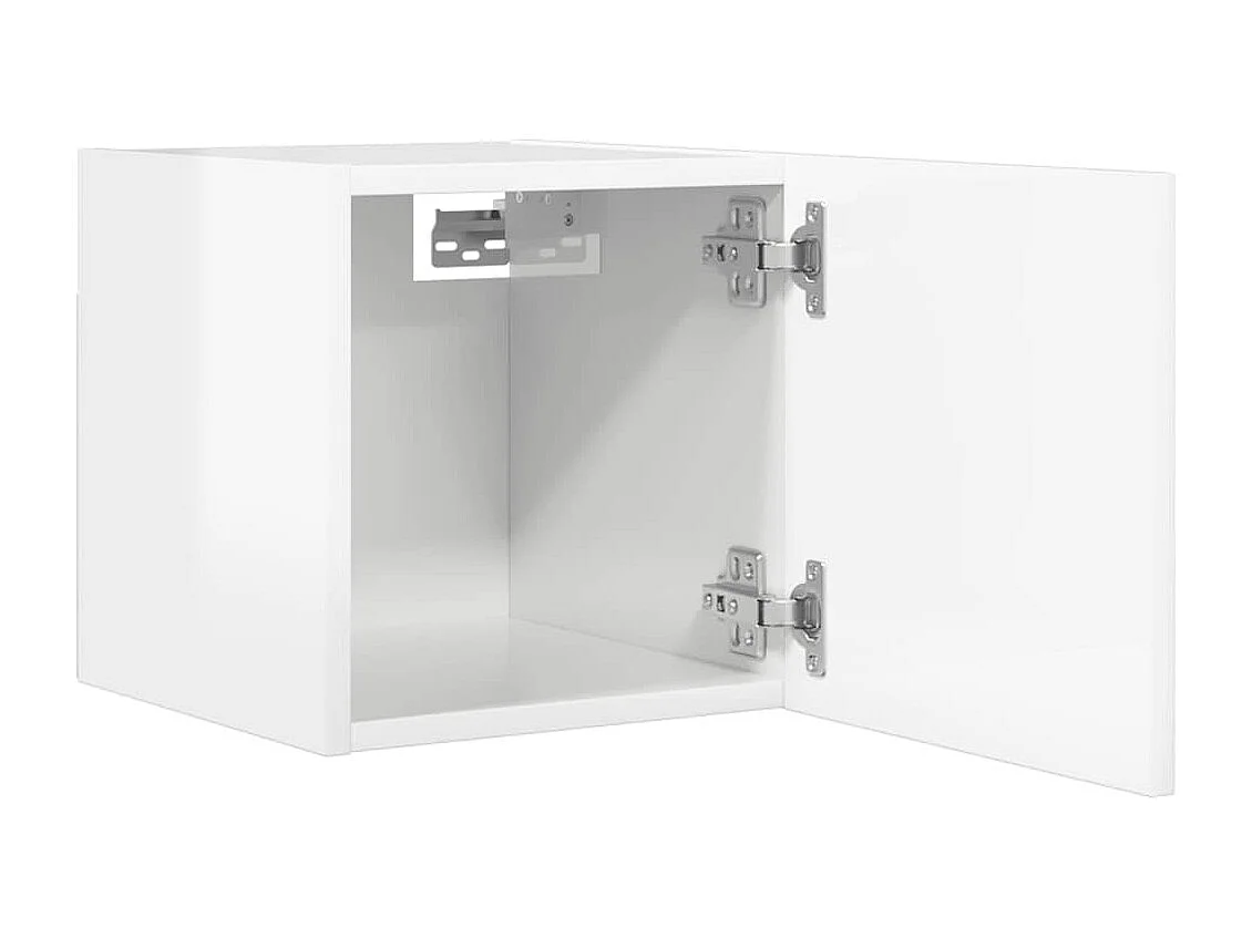 Meubles TV muraux multimédia blanc 30.5 x 30 x 30 cm 02_0028945