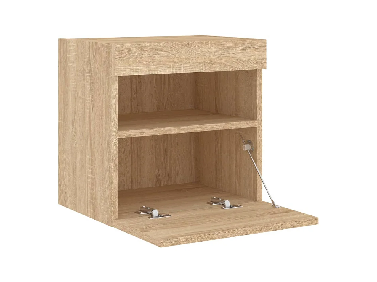 Mobile TV da parete scaffale multimediale credenza TV sala da pranzo soggiorno camera da letto luci LED 2 pezzi rovere Sonoma 40 x 30 x 40 cm marrone 02_0029173