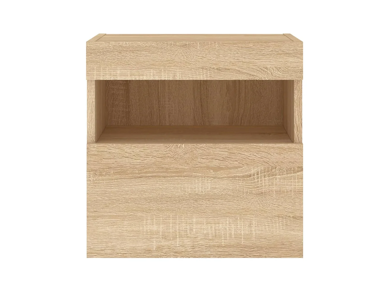 Mobile TV da parete scaffale multimediale credenza TV sala da pranzo soggiorno camera da letto luci LED 2 pezzi rovere Sonoma 40 x 30 x 40 cm marrone 02_0029173