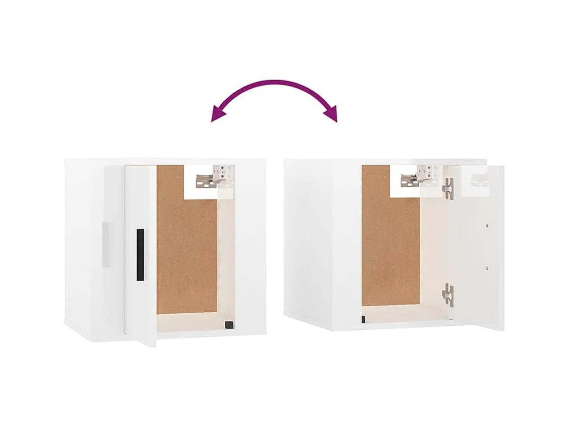 Meubles TV muraux multimédia blanc 40 x 34.5 x 40 cm 02_0028947