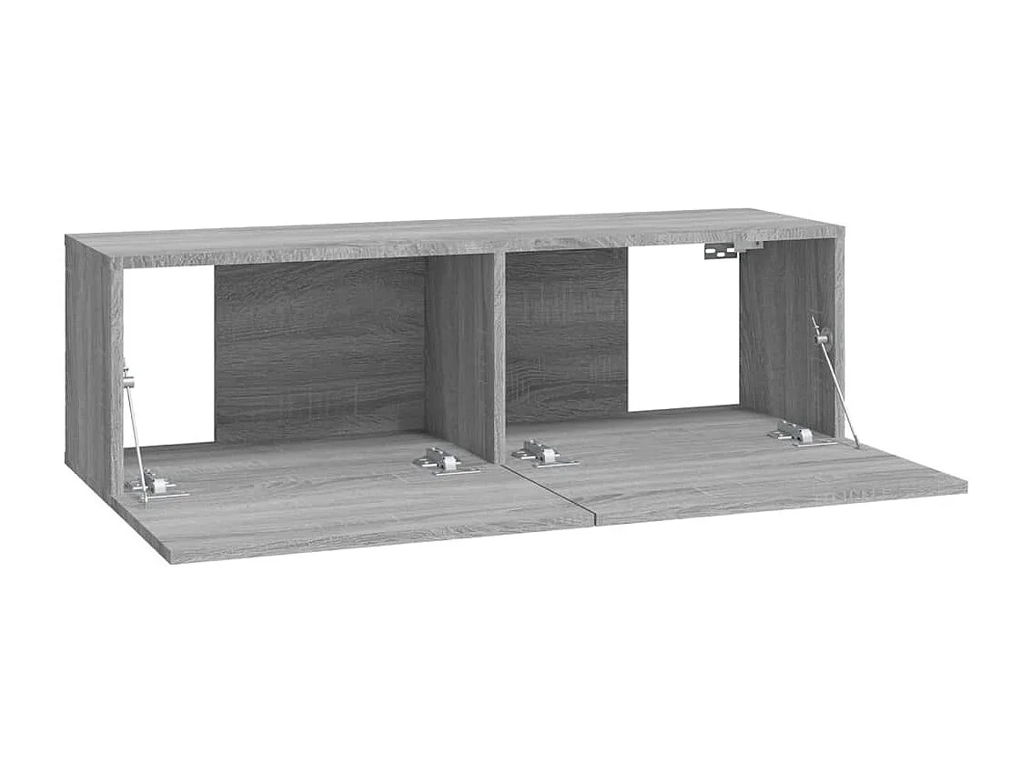 Meubles TV muraux multimédia grise 100 x 30 x 30 cm 02_0029087