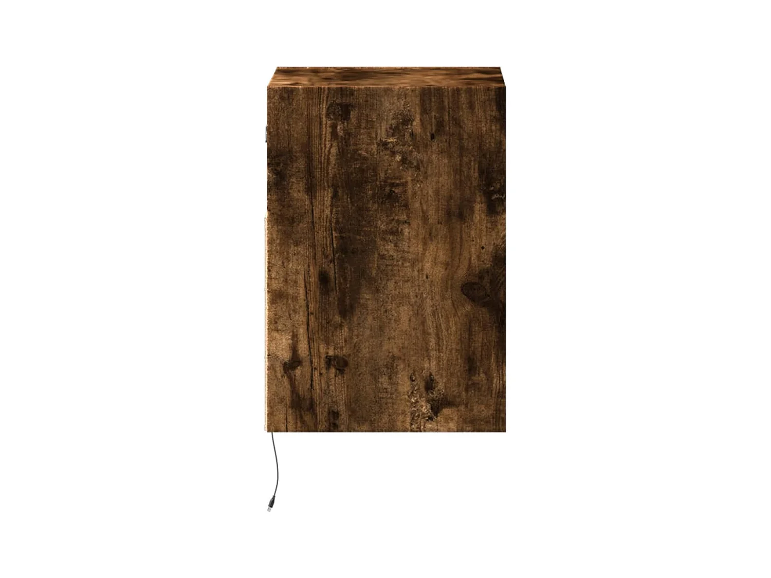 Mueble de TV de pared estante multimedia aparador de televisión TV comedor salón dormitorio y luces LED 2 piezas roble ahumado 41 x 31 x 45 cm marrón 02_0029121