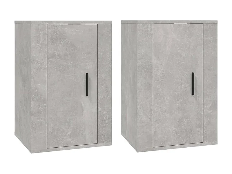 Mueble de TV de pared estante para televisión multimedia buffet de televisión comedor salón dormitorio 2 piezas 40 x 34,5 x 60 cm gris 02_0028913