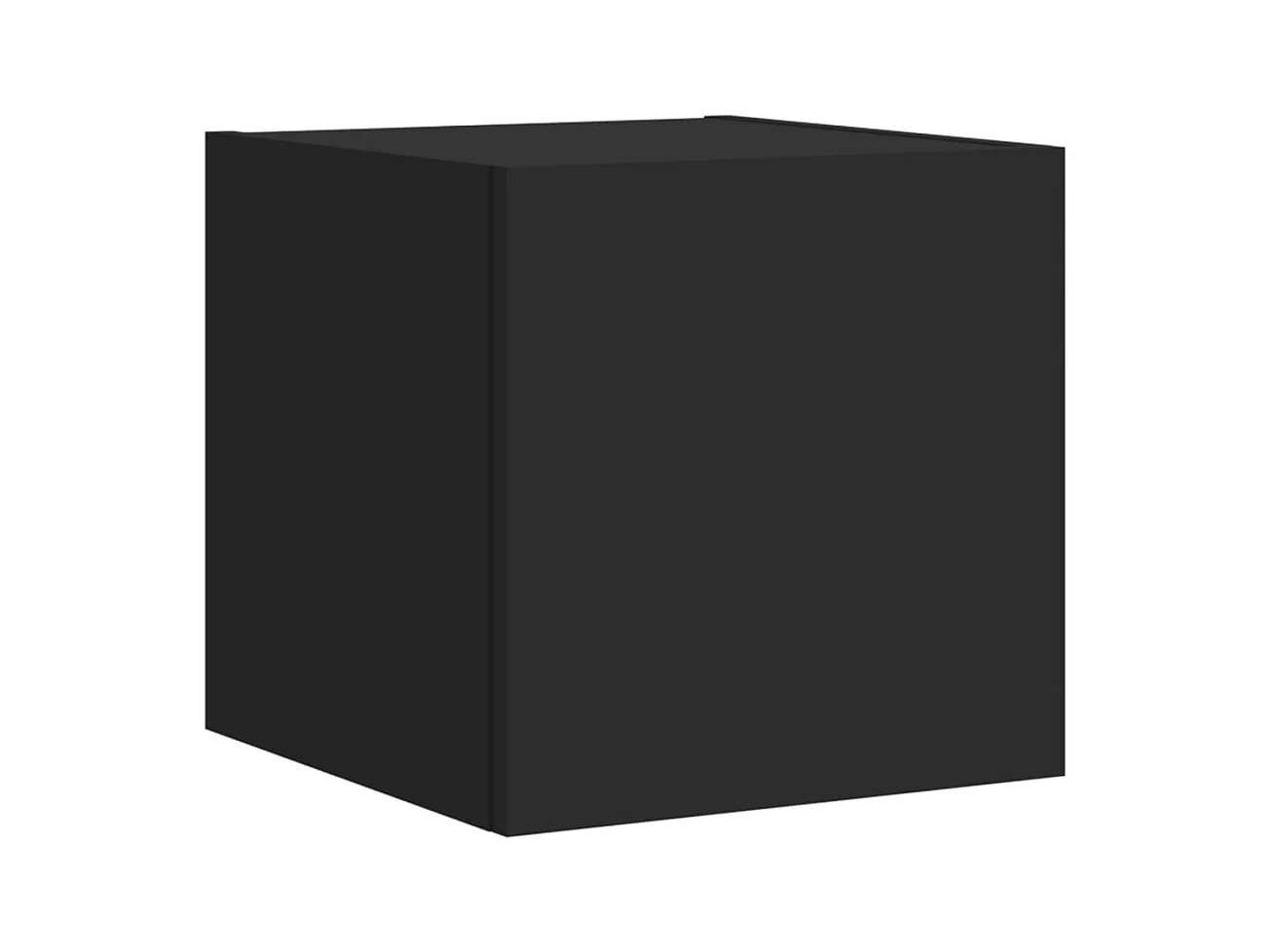 Mobile TV a parete scaffale multimediale credenza TV sala da pranzo soggiorno camera da letto con luci a LED 2 pezzi 30,5 x 35 x 30 cm nero 02_0029096