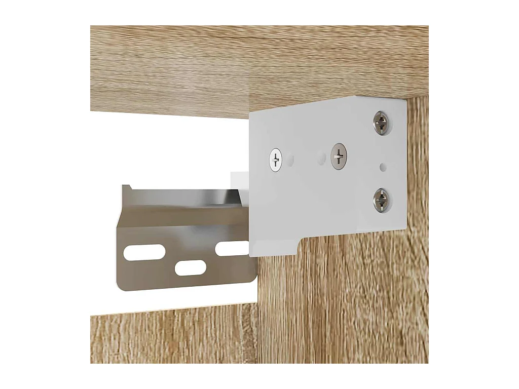 Mueble TV de pared estante para televisión multimedia buffet de televisión comedor salón dormitorio 2 piezas roble sonoma 30,5 x 30 x 30 cm marrón 02_0028992