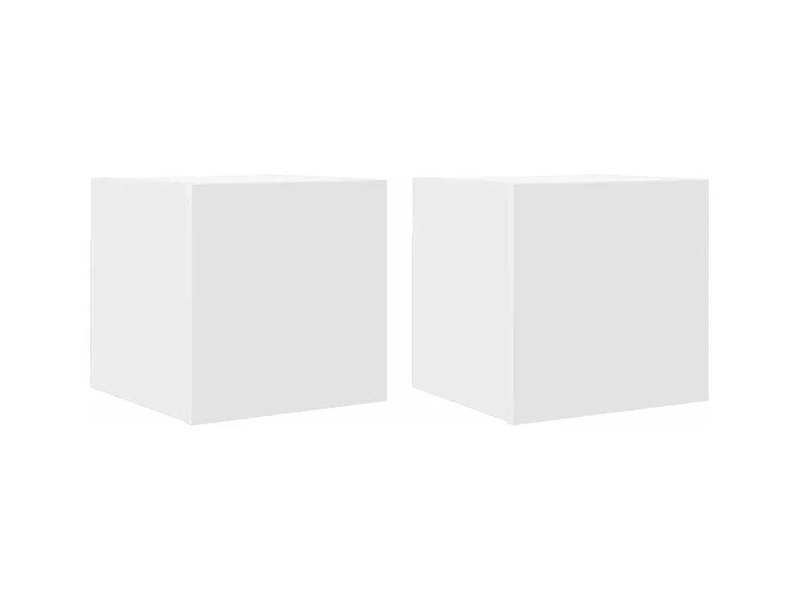 Meubles TV muraux multimédia blanc 30.5 x 30 x 30 cm 02_0028902