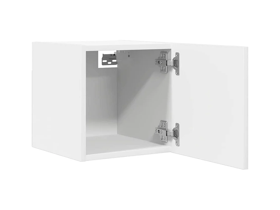 Meubles TV muraux multimédia blanc 30.5 x 30 x 30 cm 02_0028902