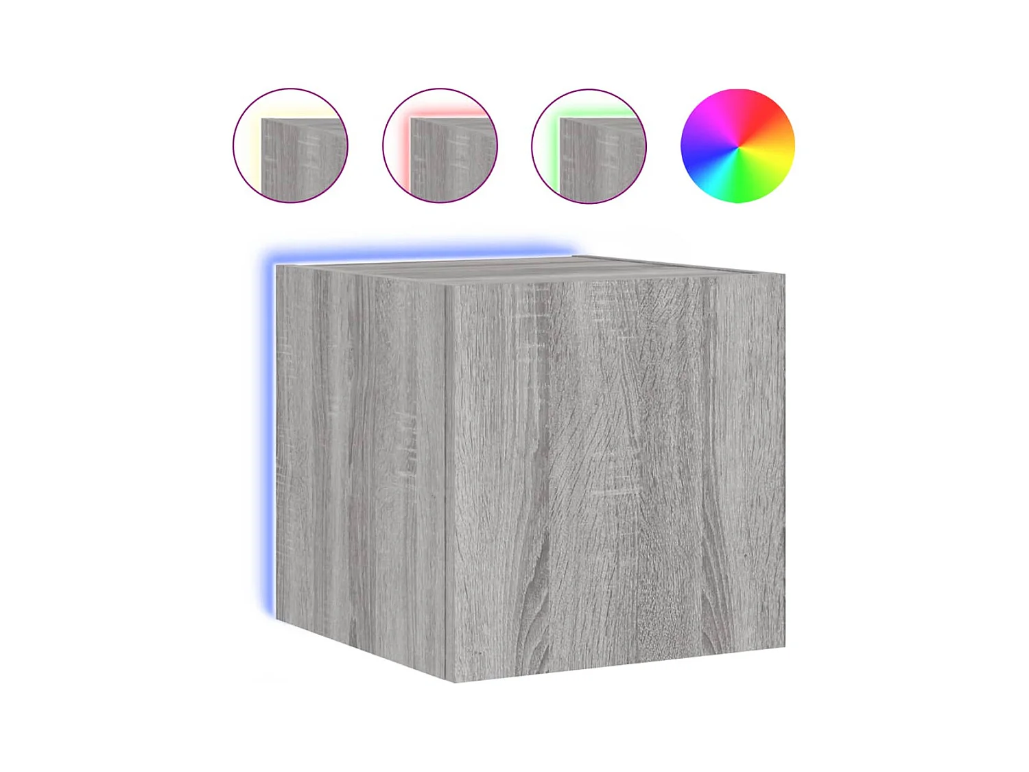 Meubles TV muraux multimédia grise 45442 x 35 x 30 cm 02_0029148