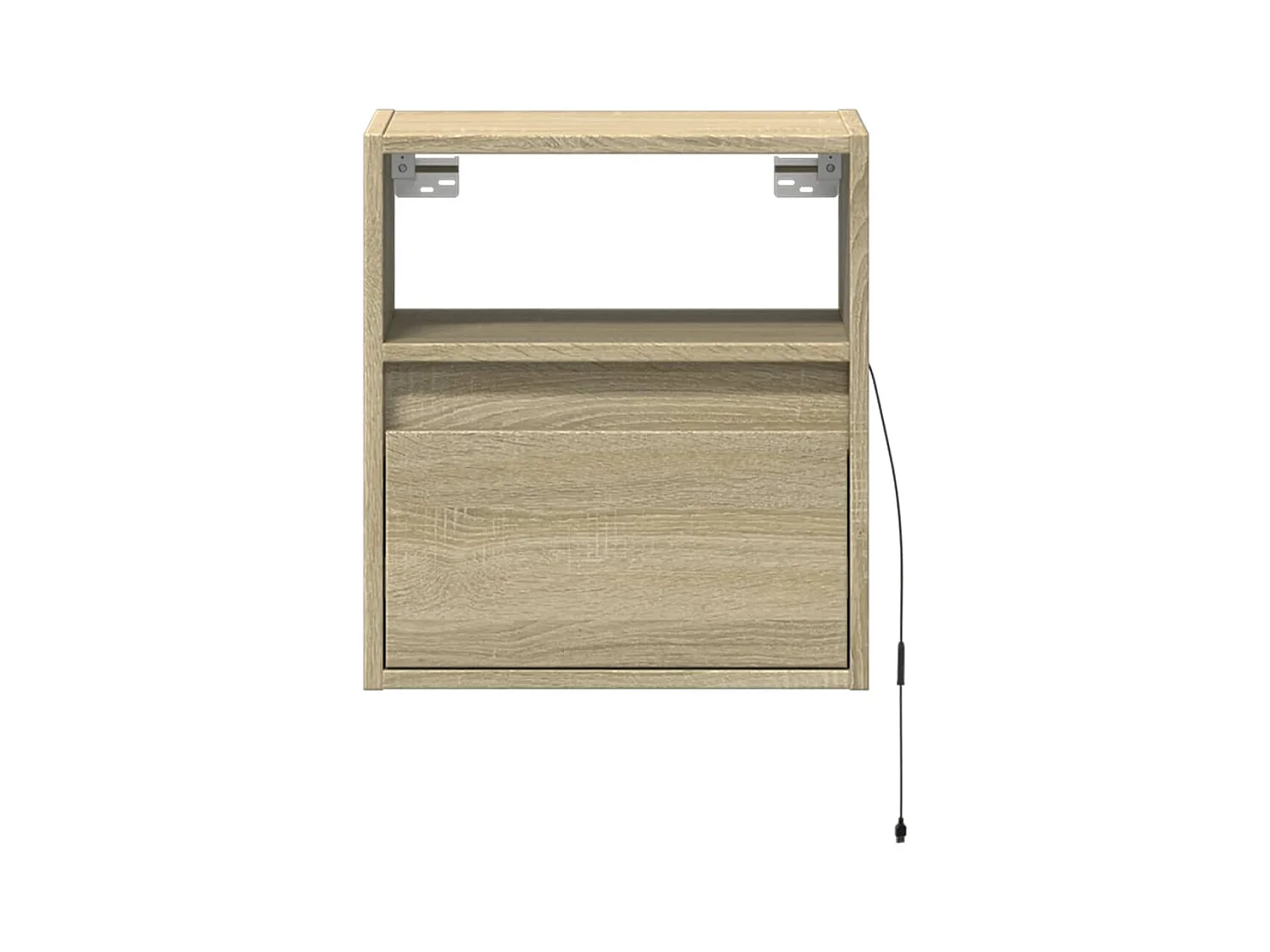 Mobili TV a parete scaffale multimediale credenza TV sala da pranzo soggiorno camera da letto luci LED 2 pezzi rovere Sonoma 41 x 31 x 45 cm marrone 02_0029177