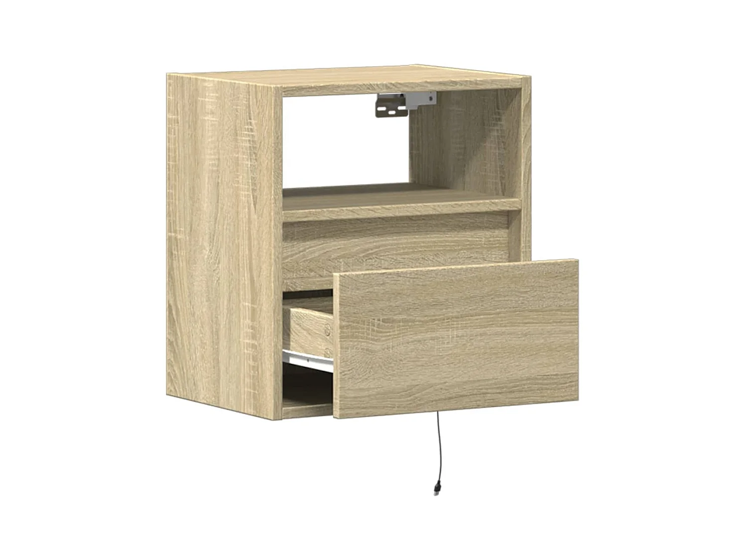 Mobili TV a parete scaffale multimediale credenza TV sala da pranzo soggiorno camera da letto luci LED 2 pezzi rovere Sonoma 41 x 31 x 45 cm marrone 02_0029177