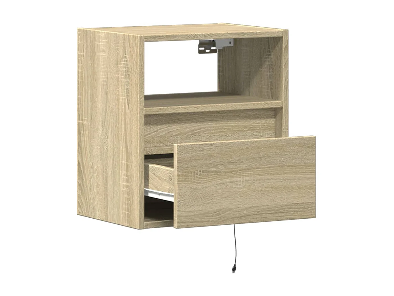 Mobili TV a parete scaffale multimediale credenza TV sala da pranzo soggiorno camera da letto luci LED 2 pezzi rovere Sonoma 41 x 31 x 45 cm marrone 02_0029177