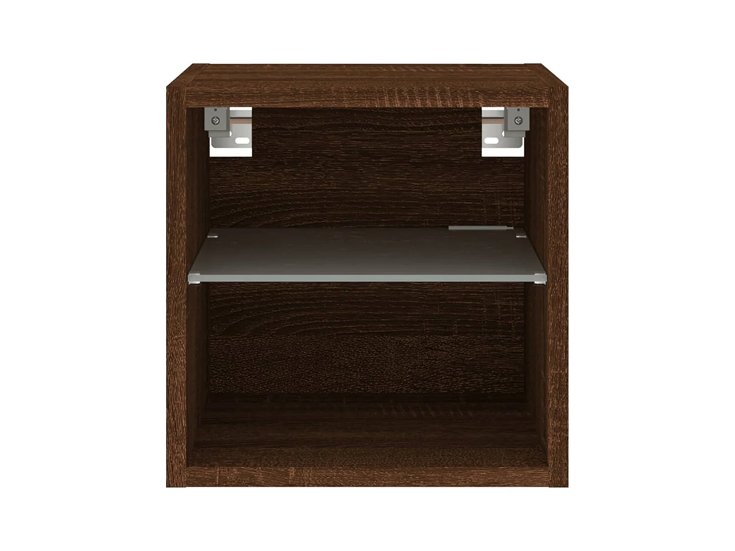 Mobile TV da parete scaffale multimediale credenza TV sala da pranzo soggiorno camera da letto luci LED 2 pezzi rovere 30 x 28,5 x 30 cm marrone 02_0029157